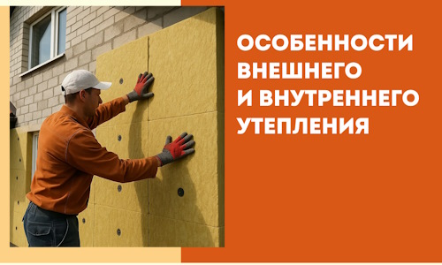 Какие особенности внешнего и внутреннего утепления в бору