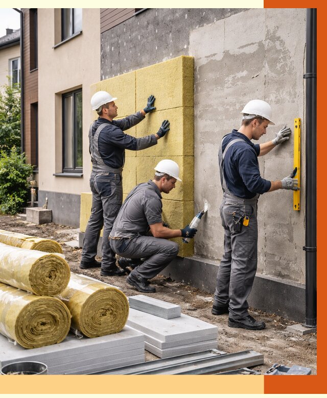 Утепление таунхауса в бору от 7481 руб/м2 — комплекс под ключ | ТепломастерБор