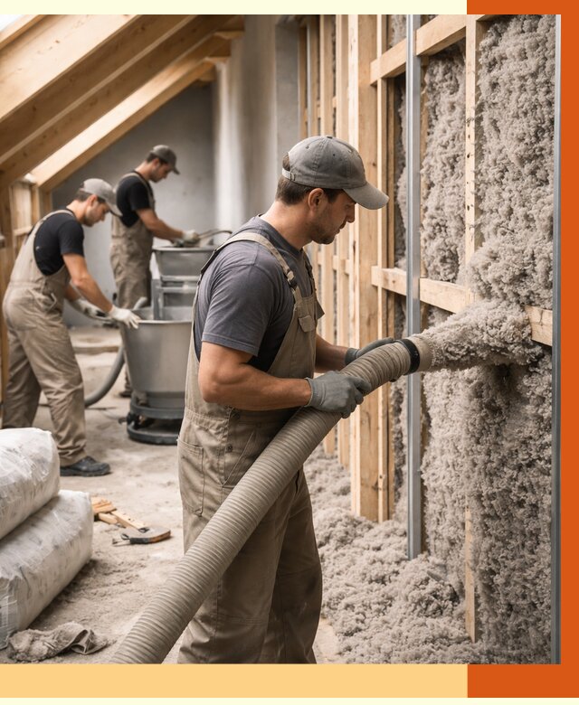 Утепление таунхауса эковатой в бору от 2286 руб./м² — монтаж и задувка | ТепломастерБор