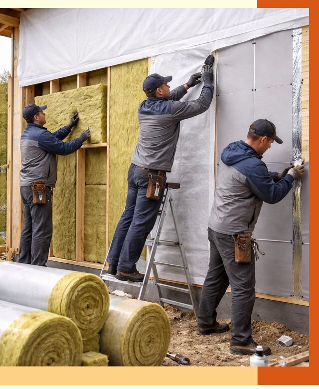 Утепление каркасного дома в бору от 4364 руб./м2 — профессионально | ТепломастерБор