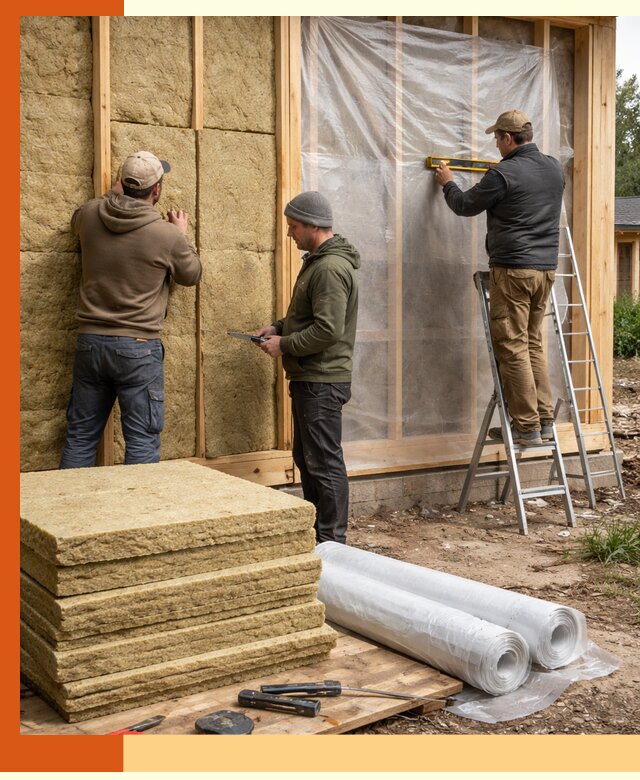 Утепление каркасного дома в бору под ключ с гарантией качества