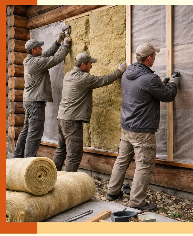 Утепление деревянного дома в бору эффективными технологиями