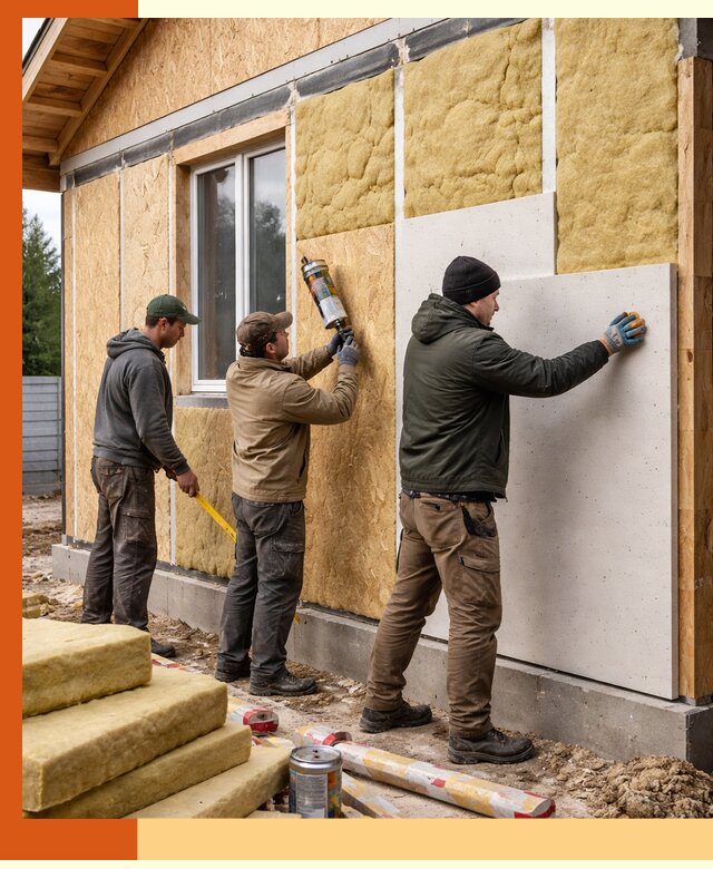 Профессиональное утепление дома из SIP-панелей в бору