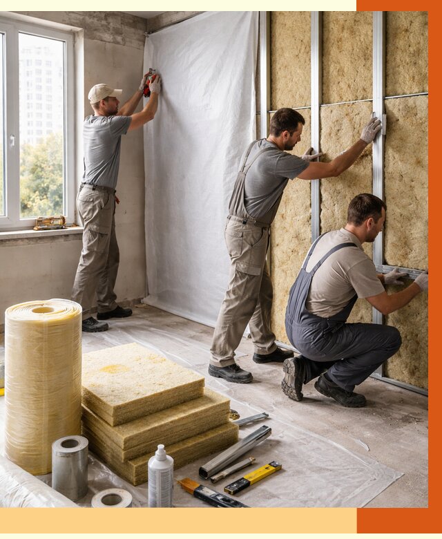 Утепление квартиры в бору от 4676 руб/м2 — утеплить квартиру изнутри и снаружи | ТепломастерБор