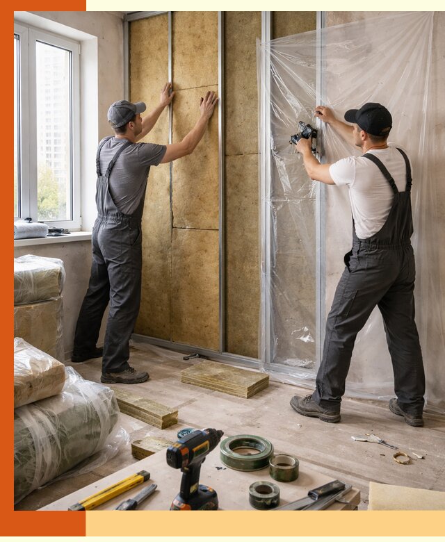 Утепление квартиры изнутри профессионально в бору