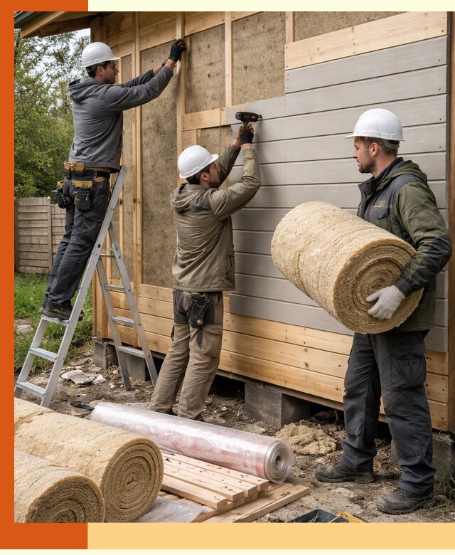 Утепление бани снаружи в бору профессионально и надежно