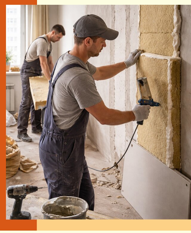 Утепление стен изнутри в бору — качественно и эффективно