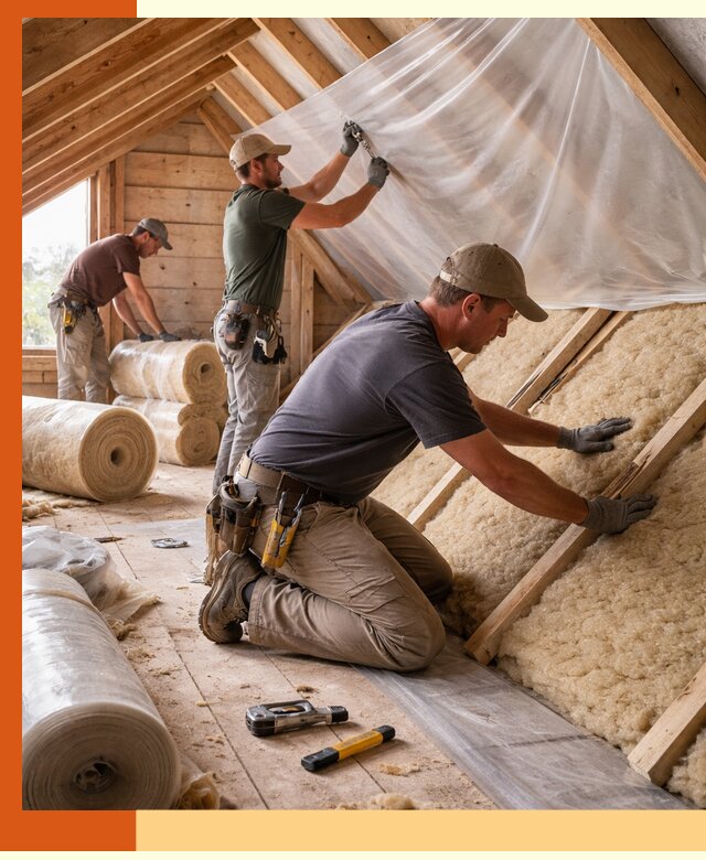 Утепление крыши изнутри в бору: профессионально и надежно