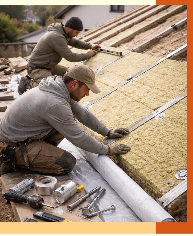 Утепление крыши снаружи в бору под ключ от 1247 руб./м2 | ТепломастерБор