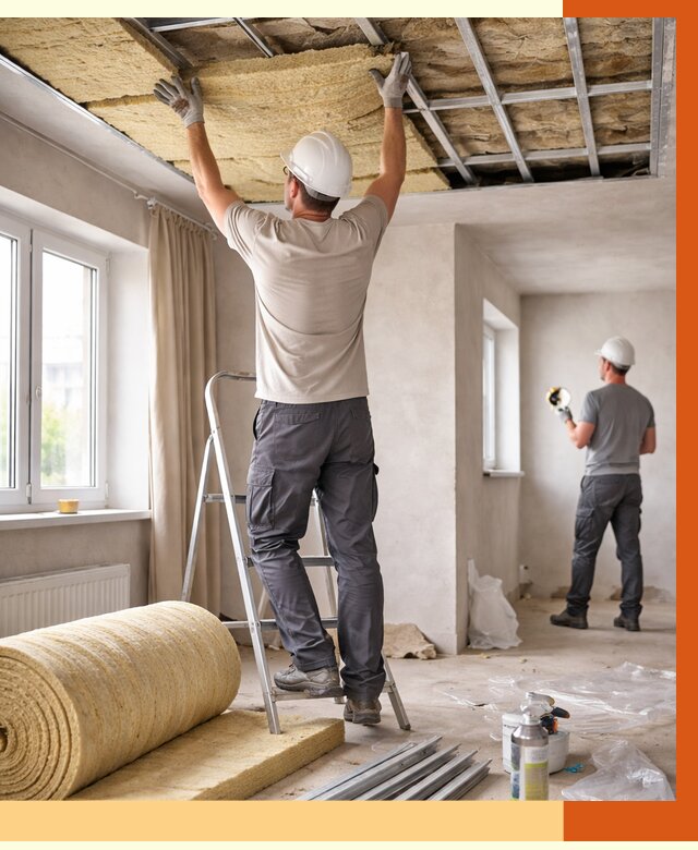 Утепление потолка в частном доме в бору от 987 руб./м² — работы под ключ | ТепломастерБор