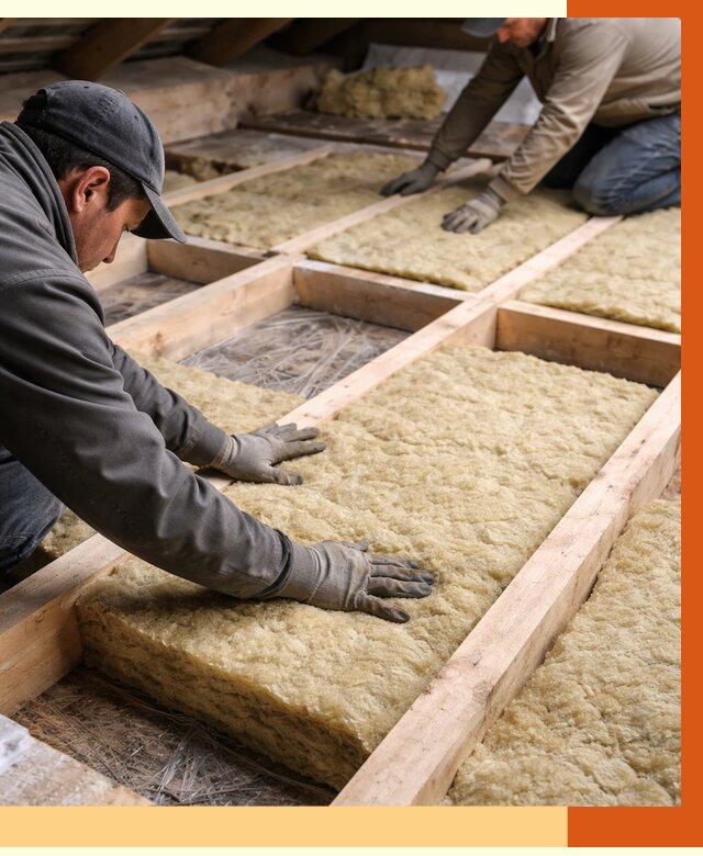 Утепление чердака минватой в бору от 3637 руб/м2 под ключ | ТепломастерБор