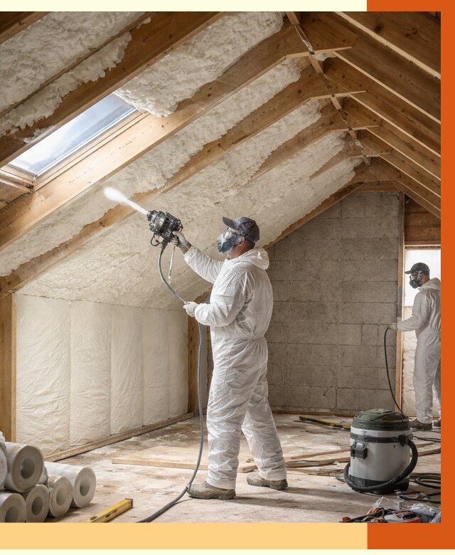 Утепление мансарды ППУ в бору от 2857 руб./м² — заказать под ключ | ТепломастерБор