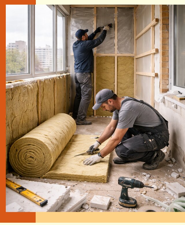 Утепление балкона под ключ в Боре качественно и быстро