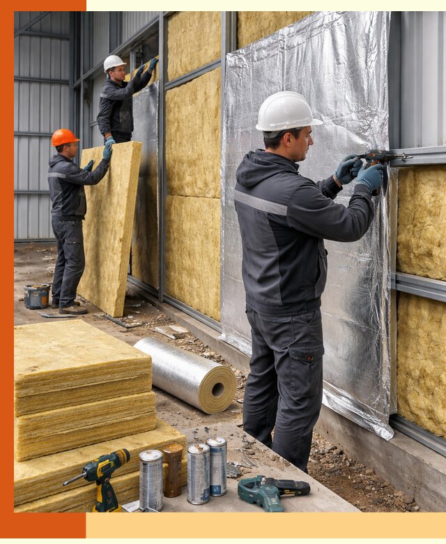 Утепление металлического ангара профессионально в бору