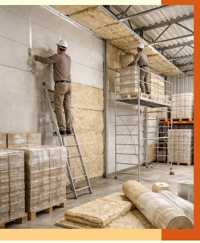 Утепление склада готовой продукции в бору от 2026 руб./м2 — комплексно | ТепломастерБор