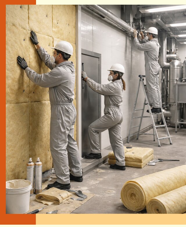 Утепление пищевого цеха под ключ в бору