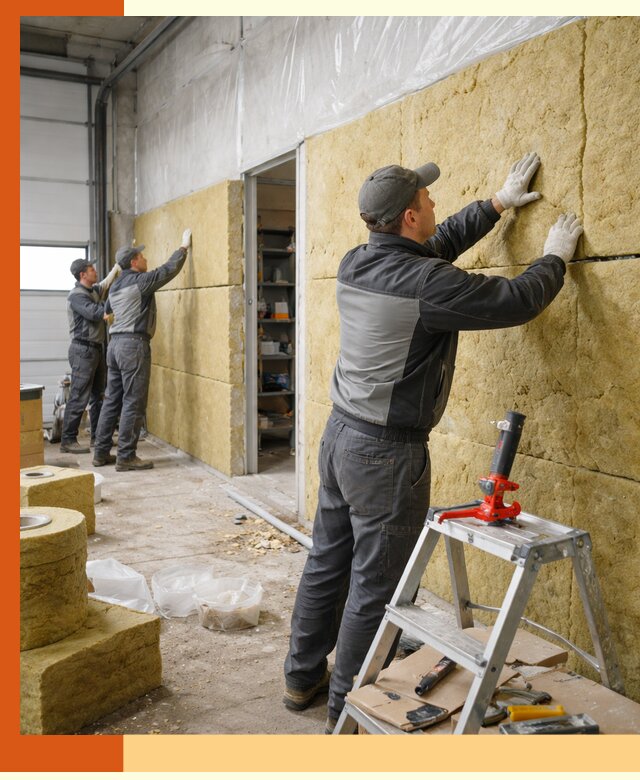 Утепление автосервиса и мастерских в бору качественно и надёжно