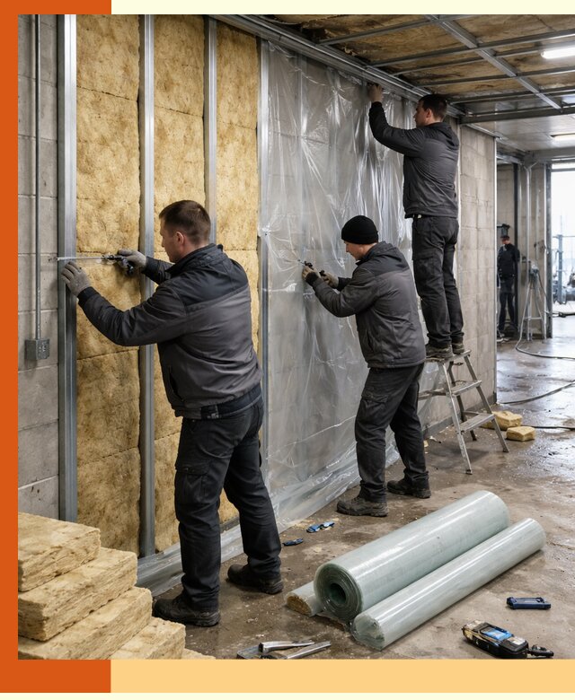 Профессиональное утепление автомойки в бору для любого типа помещений