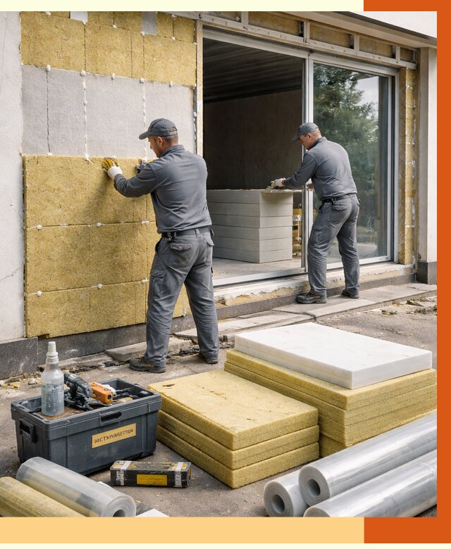 Утепление торгового павильона в бору от 15066 руб./м² под ключ | ТепломастерБор