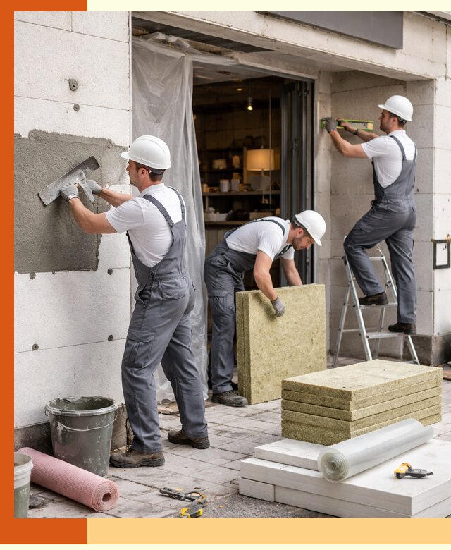 Утепление кафе в бору: профессиональная теплоизоляция и монтаж