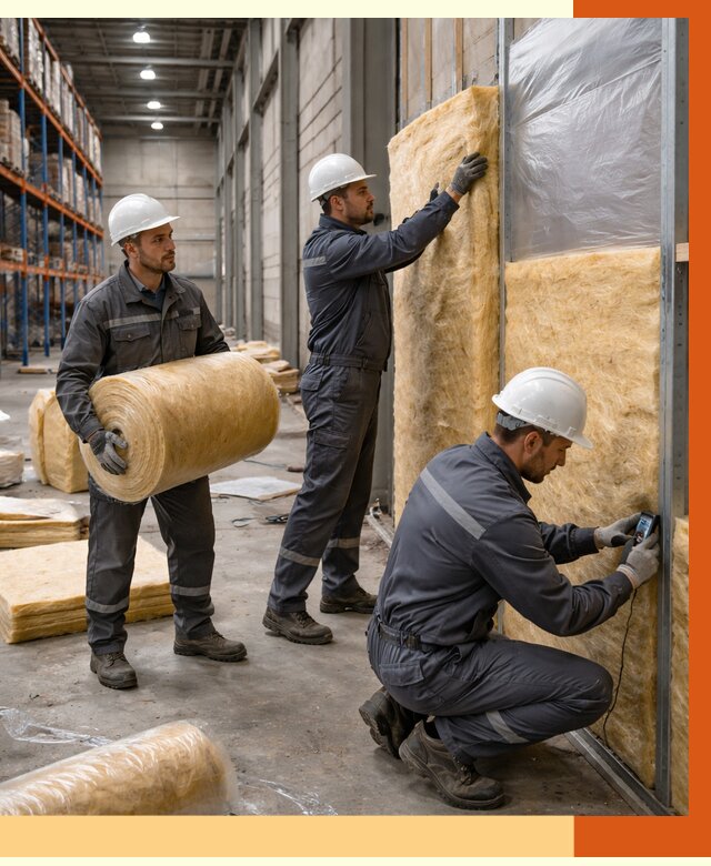 Утепление логистического центра в бору от 4676 руб/м² под ключ | ТепломастерБор