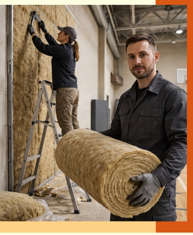 Утепление спортзала в бору от 7793 руб/м2 — комплексное утепление под ключ | ТепломастерБор