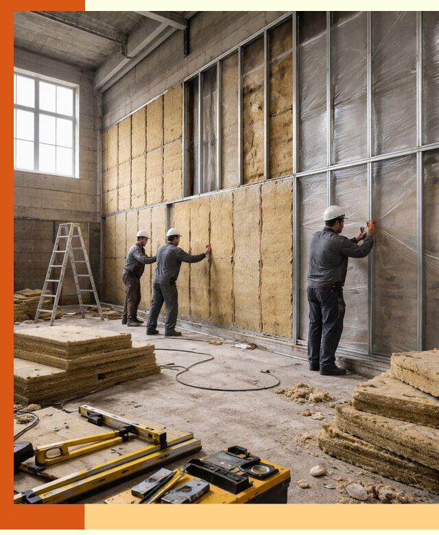 Утепление спортивного зала в бору качественно и недорого