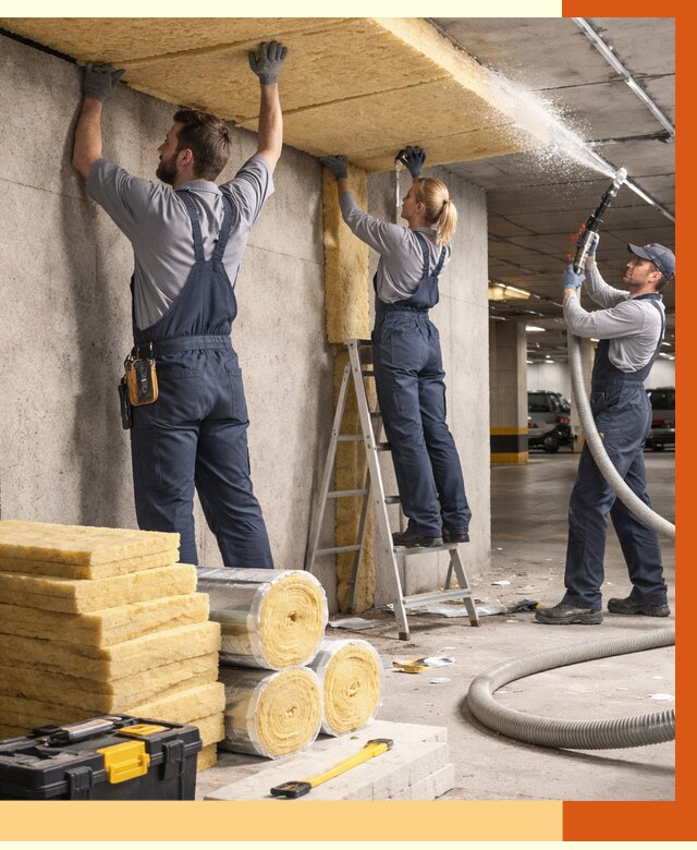 Утепление паркинга в бору от 7065 руб./м2 — работы под ключ | ТепломастерБор