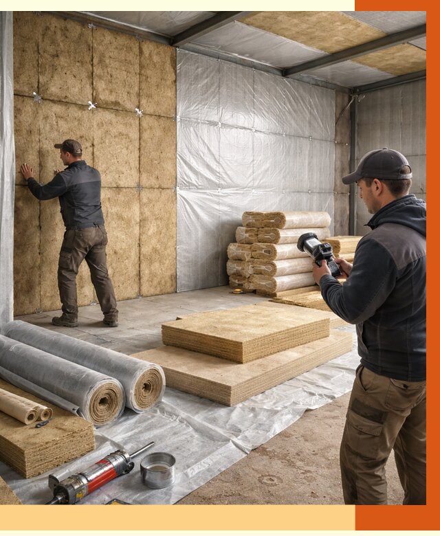 Утепление теплого склада в бору под ключ от 11949 руб/м² | ТепломастерБор