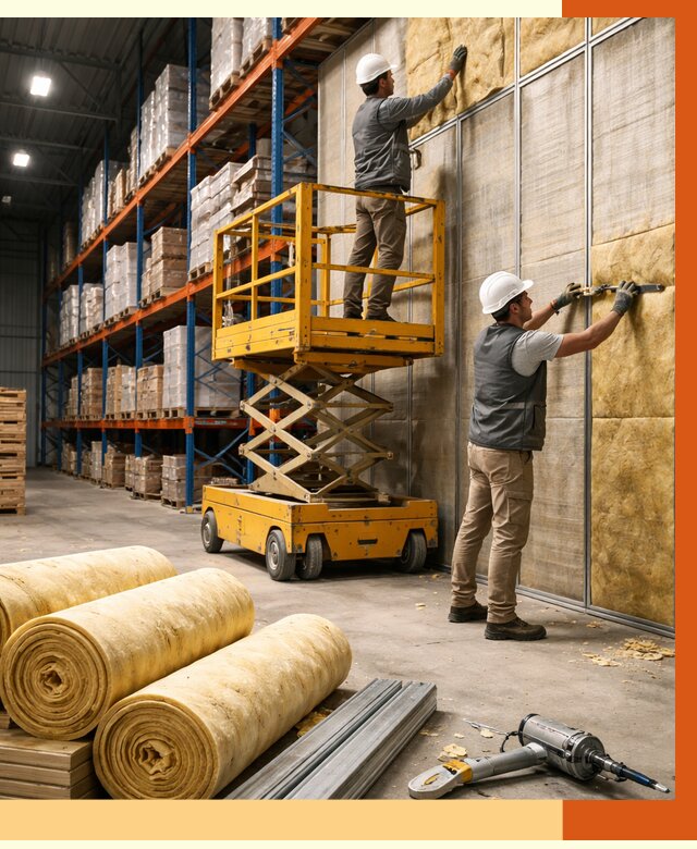 Утепление торгового склада в бору от 3325 руб/м2 — комплексно и под ключ | ТепломастерБор