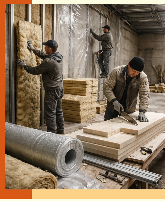 Утепление торгового склада в бору с энергоэффективными решениями