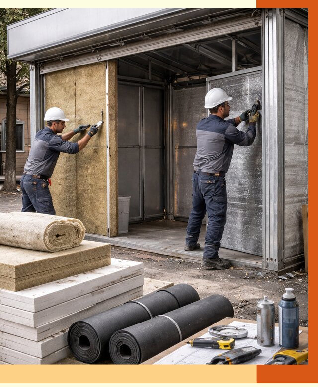 Утепление павильона шаурма в бору под ключ от 1247 руб. за м² | ТепломастерБор