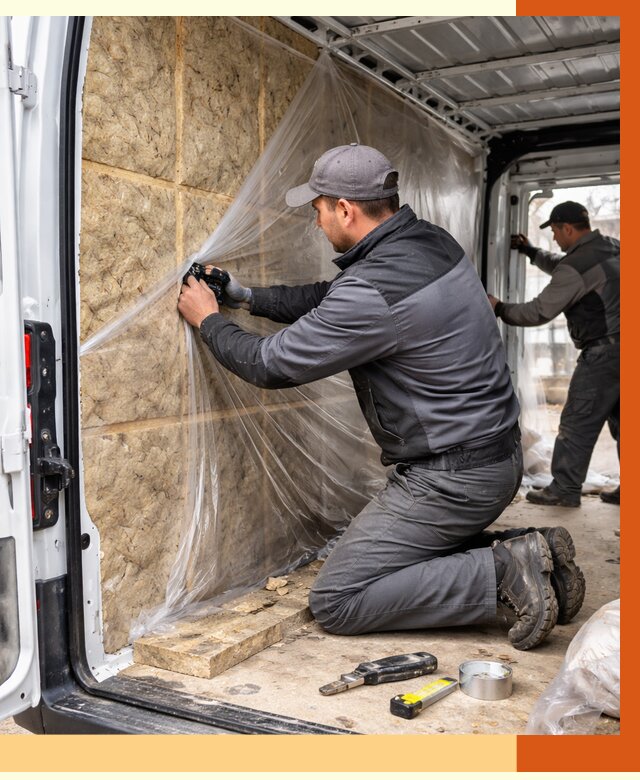 Утепление фургона в бору от 17144 руб/м2 — утепление фургона ППУ и кузова | ТепломастерБор