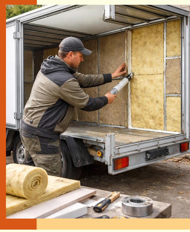 Профессиональное утепление прицепа в бору для любых условий