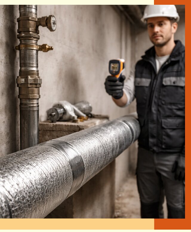 Утепление труб водоснабжения в бору от 8832 руб. за м² — услуги ТепломастерБор