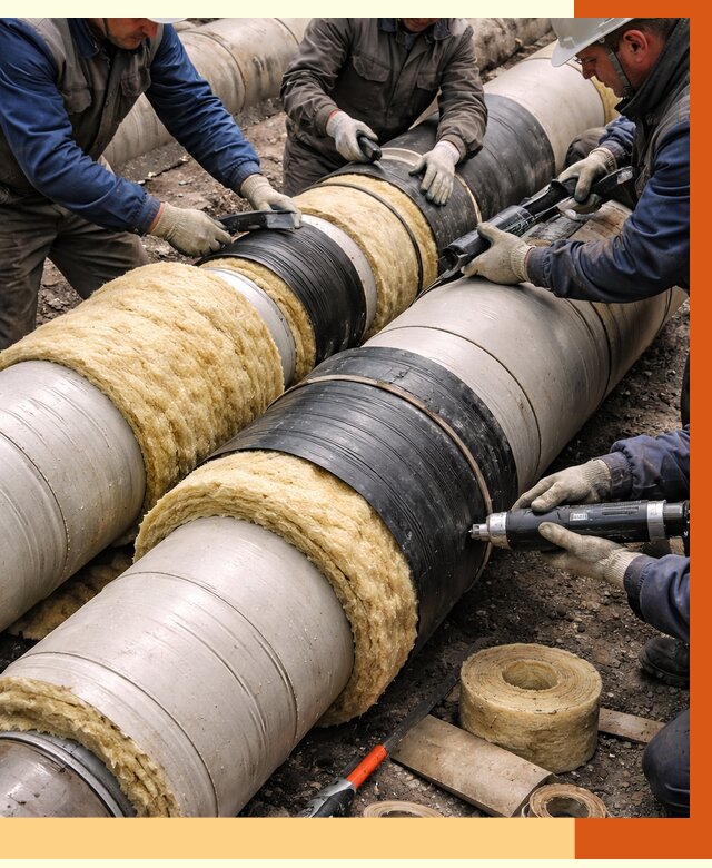 Утепление трубопровода в бору под ключ от 1922 руб. — надежно и выгодно | ТепломастерБор