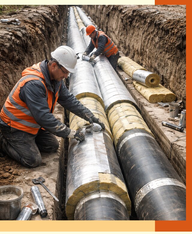 Утепление теплотрассы в бору от 4676 руб./м2 — ппу и комплексная изоляция | ТепломастерБор