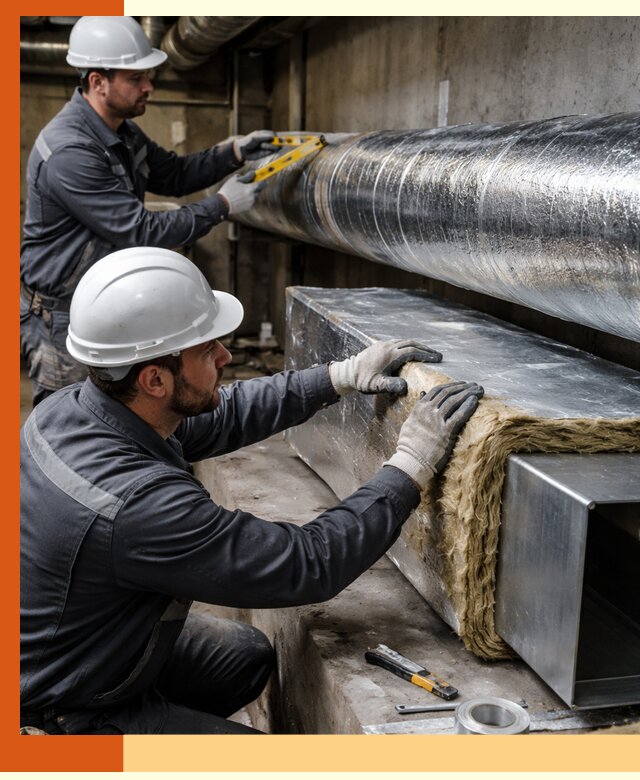 Профессиональное утепление воздуховодов и теплоизоляция в бору