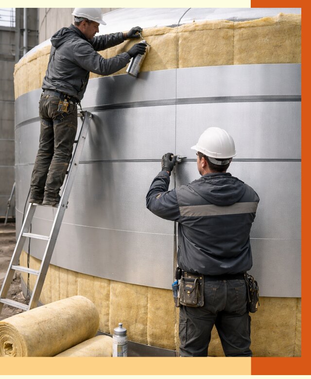 Утепление цистерны в бору пенополиуретаном от 15066 руб. под ключ | ТепломастерБор