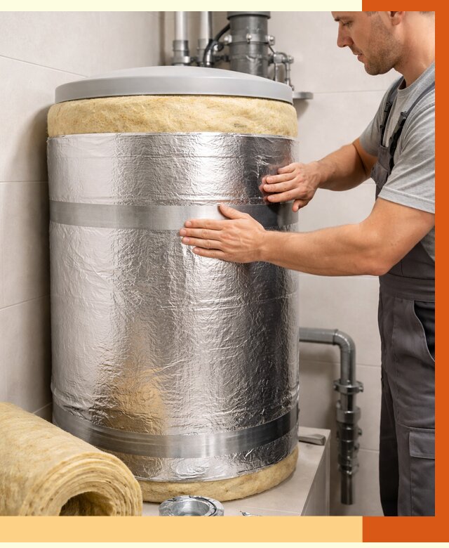 Утепление бойлера в бору от 4676 руб. под ключ | Утепление ППУ | ТепломастерБор