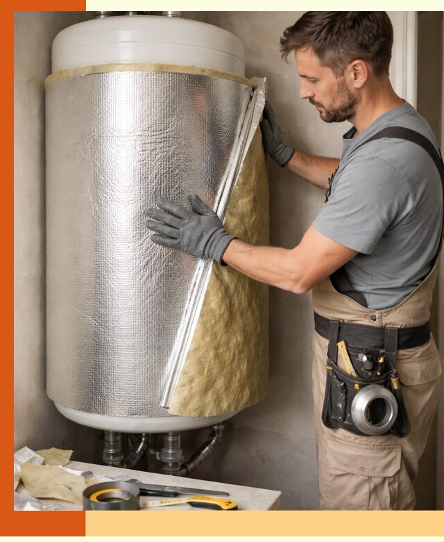 Утепление бойлера в бору для снижения теплопотерь и экономии энергии