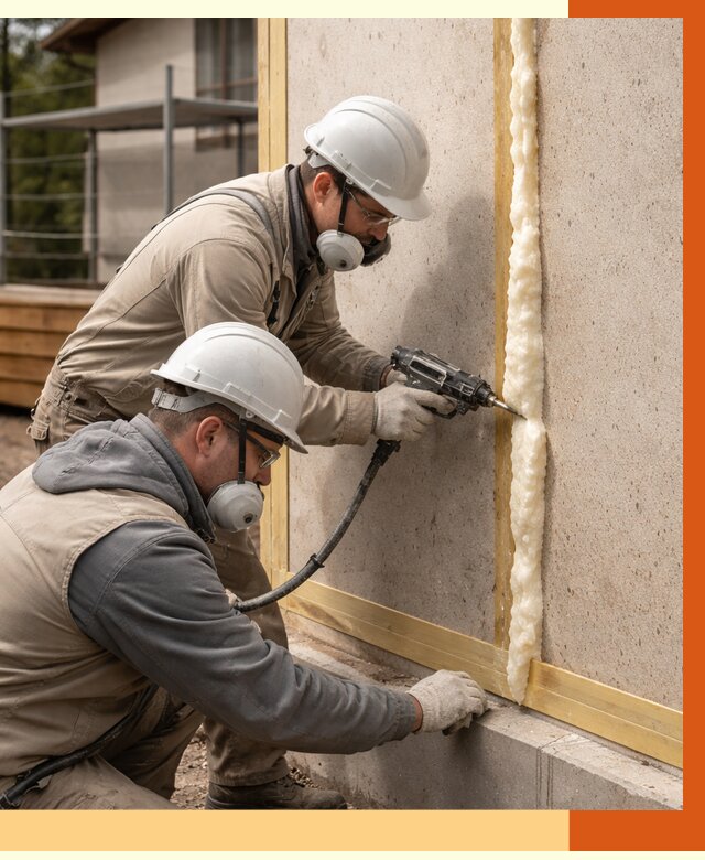 Утепление сип панелей ППУ в бору от 4987 руб. под ключ | ТепломастерБор