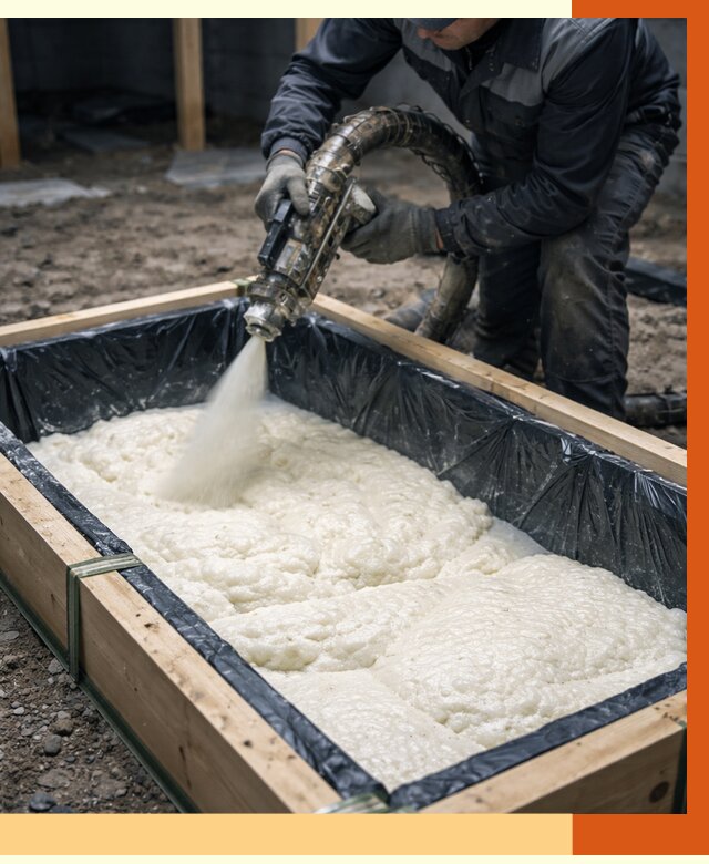 Заливка ППУ в формы в бору от 2598 руб. — утепление форм под ключ | ТепломастерБор