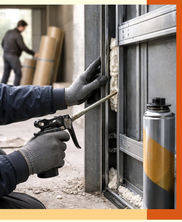 Заполнение пустот ворот в бору от 4676 руб. — заливка ППУ, утепление под ключ | ТепломастерБор