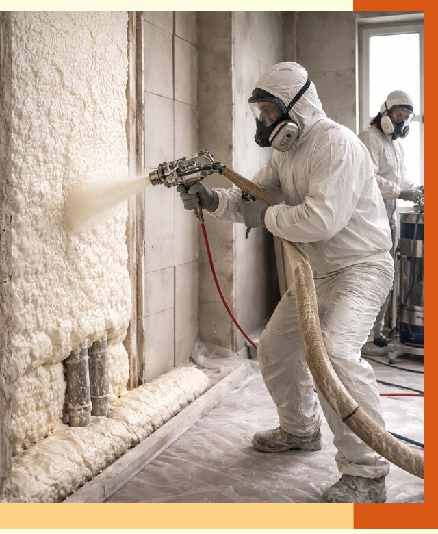 Напыление пенополиуретана в бору от 7793 руб./м2 — услуги и монтаж ППУ | ТепломастерБор