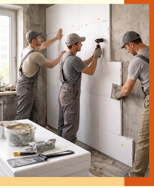 Утепление пенопластом домов и стен в бору от 1922 руб. — ТепломастерБор