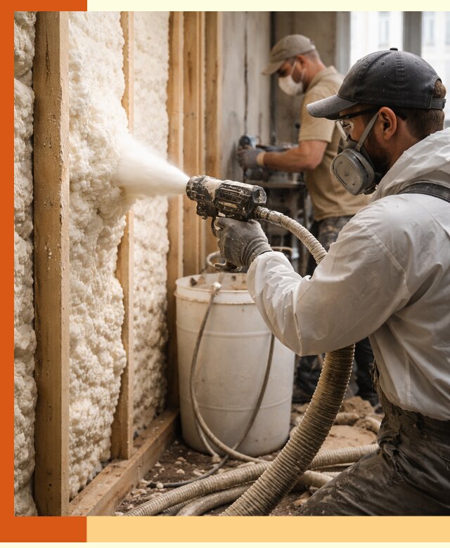 Утепление пеноизолом жилых и коммерческих объектов в бору