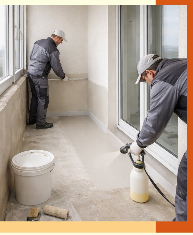 Утепление балкона жидкой теплоизоляцией в бору от 5974 руб./м2 | ТепломастерБор