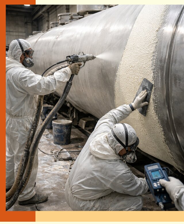 Утепление автоцистерн жидкой теплоизоляцией в бору