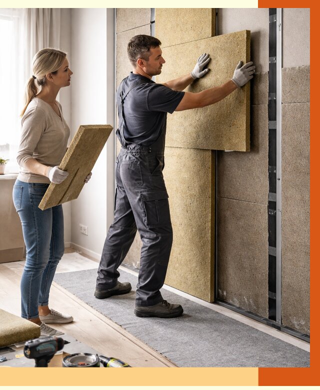 Профессиональная шумоизоляция квартиры в бору от 7793 руб. за м2 | ТепломастерБор